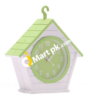 Antique Dual Faced Wall Hanging Clock House Shaped 8 - Imported From Uk